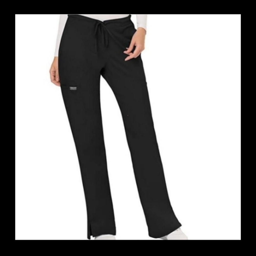 Black Modern classic flare leg NWT mid rise petiteCherokee workwear scrub bottom